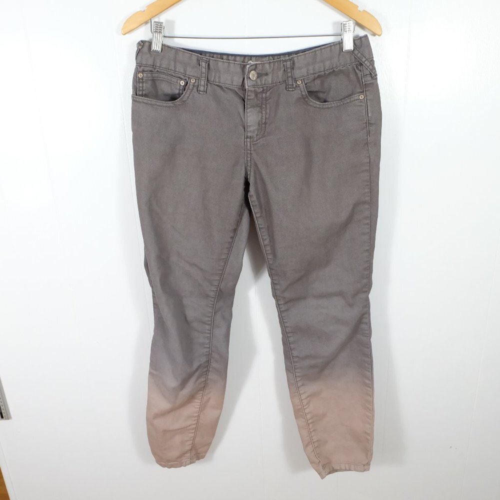 Free People Jeans Womens W 28 Gray Bleached Graded Jogger Lightweight Stretch